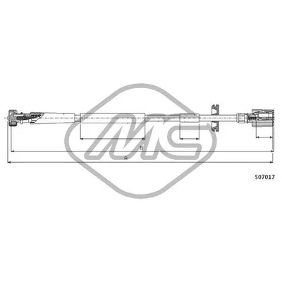 Трос спидометра SEICENTO 1100 MM.?1120 Metalcaucho 81246