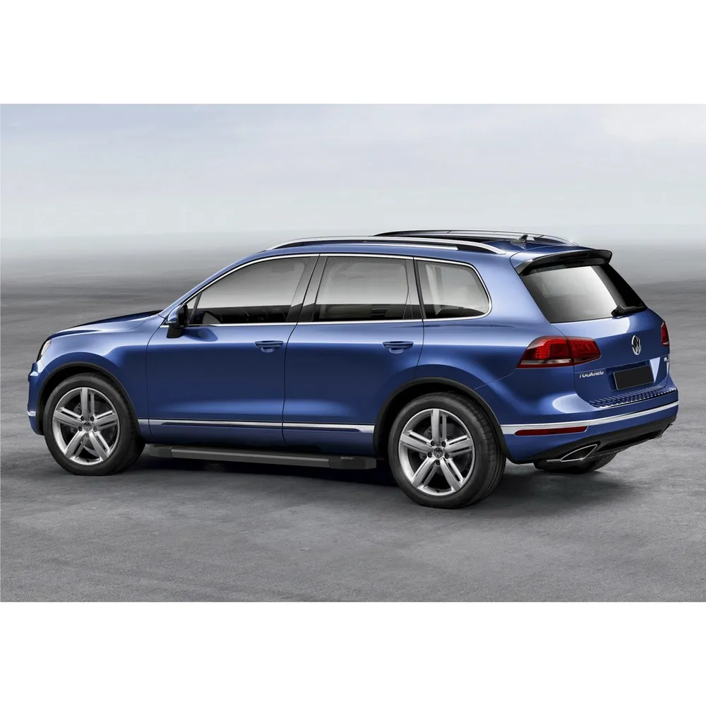 Порог-площадка Black F193ALB + комплект крепежа, Volkswagen Touareg R-Line 2015-2018 Volkswagen Touareg II рестайлинг 2015-2018 RIVAL F193ALB.5801.4