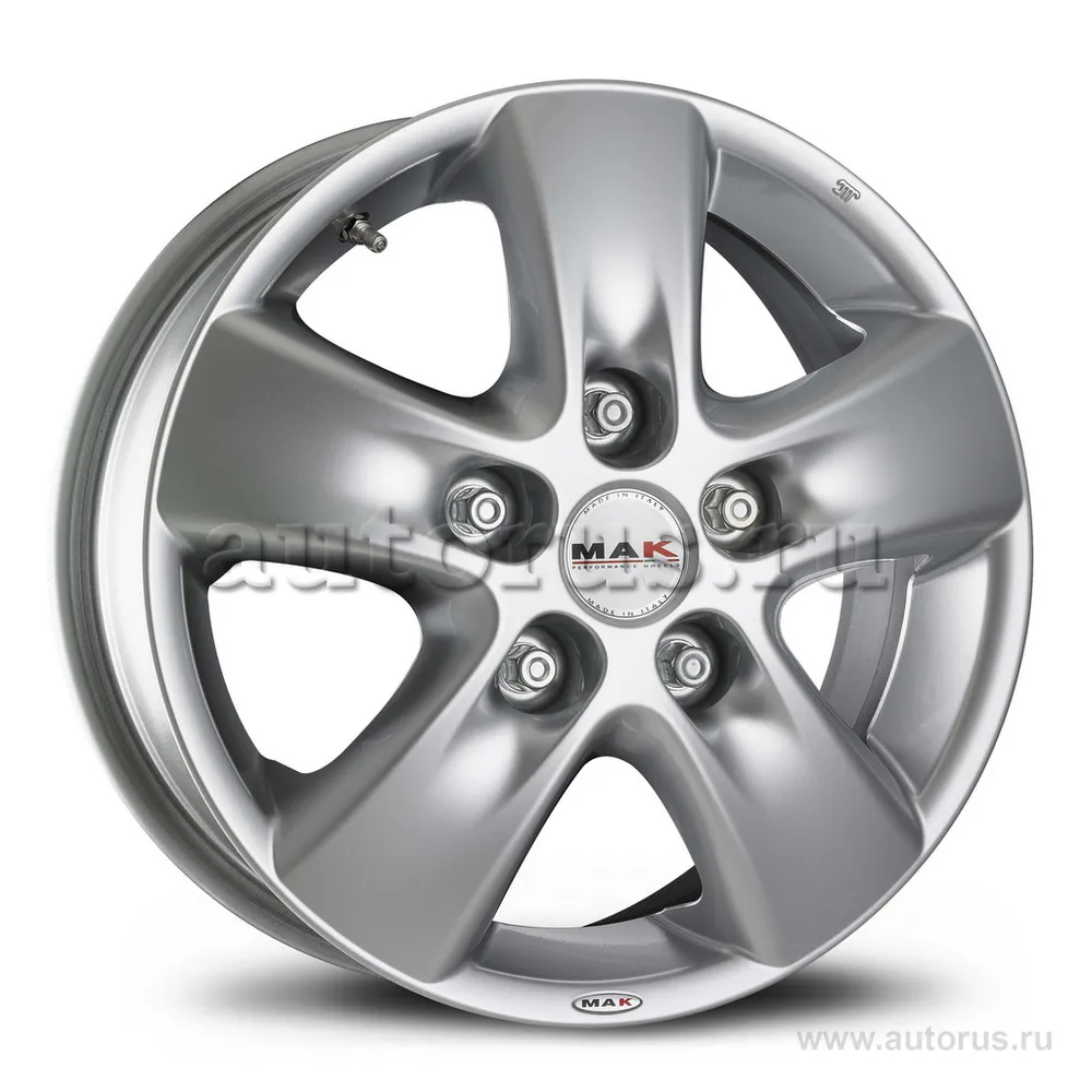 Диск литой R15 6.5J 5x118/71.1 ET68 MAK HD2 Hyper Silver F6550HD2S68D3