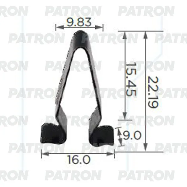 Клипса пластмассовая Audi Seat Skoda VW Применяемость: Скоба крепления PATRON P37-2144