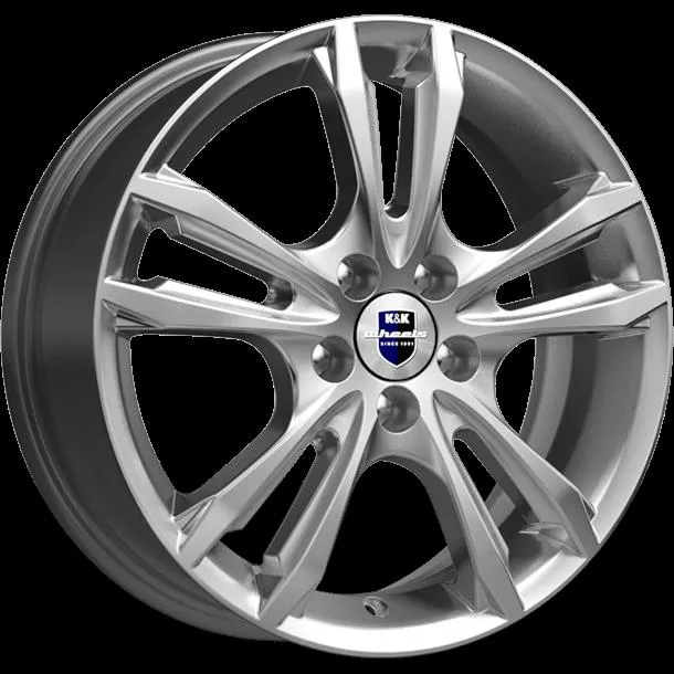 Диск литой R16 6J 5x112/66.6 ET45 КИК Samara сильвер 74590SK