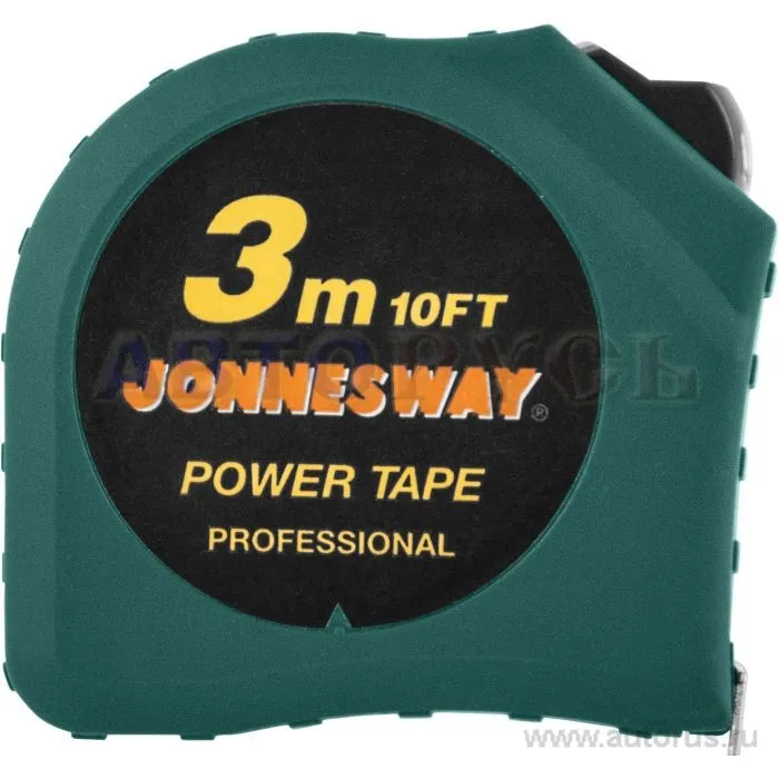 Рулетка в обрезиненном корпусе 3 м. JONNESWAY MT0301