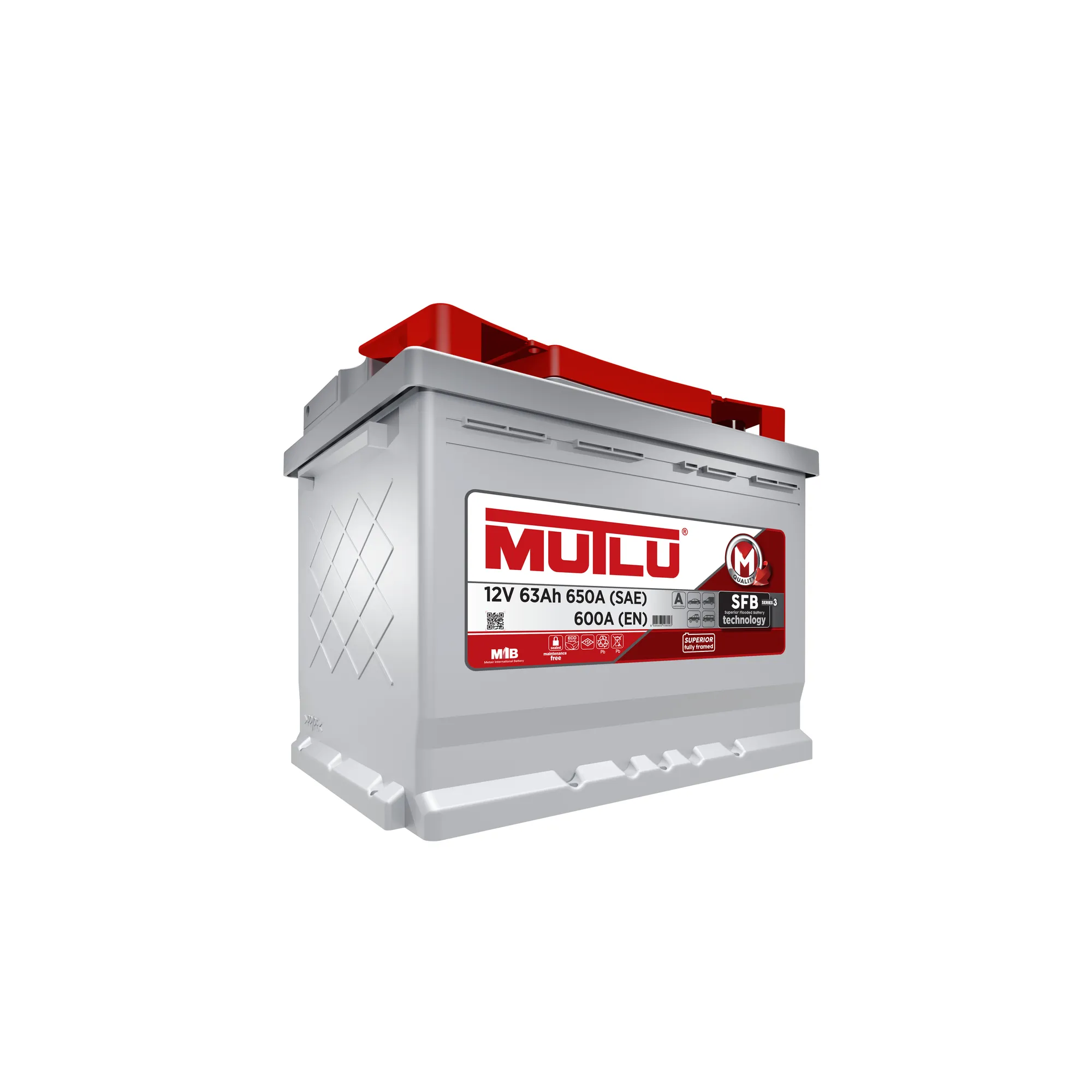 Аккумулятор MUTLU SFB 63 А/ч обратная R+ 242x175x190 EN600 А