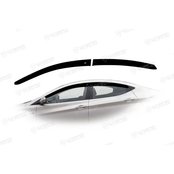 Дефлектора на окна Hyundai Elantra V Sd 2011EuroStandard деф.окон Cobra Tuning HE22911