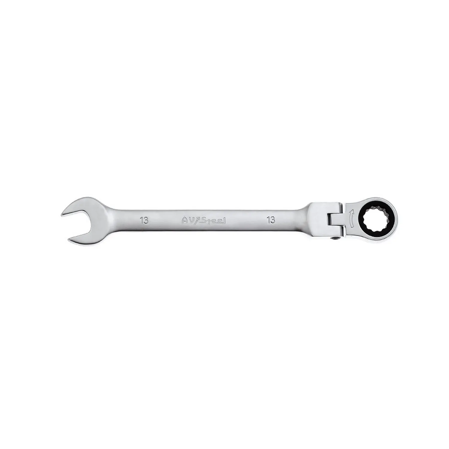 Ключ комбинированный, трещоточный, с шарниром, 13 мм AVSTEEL AV-315213