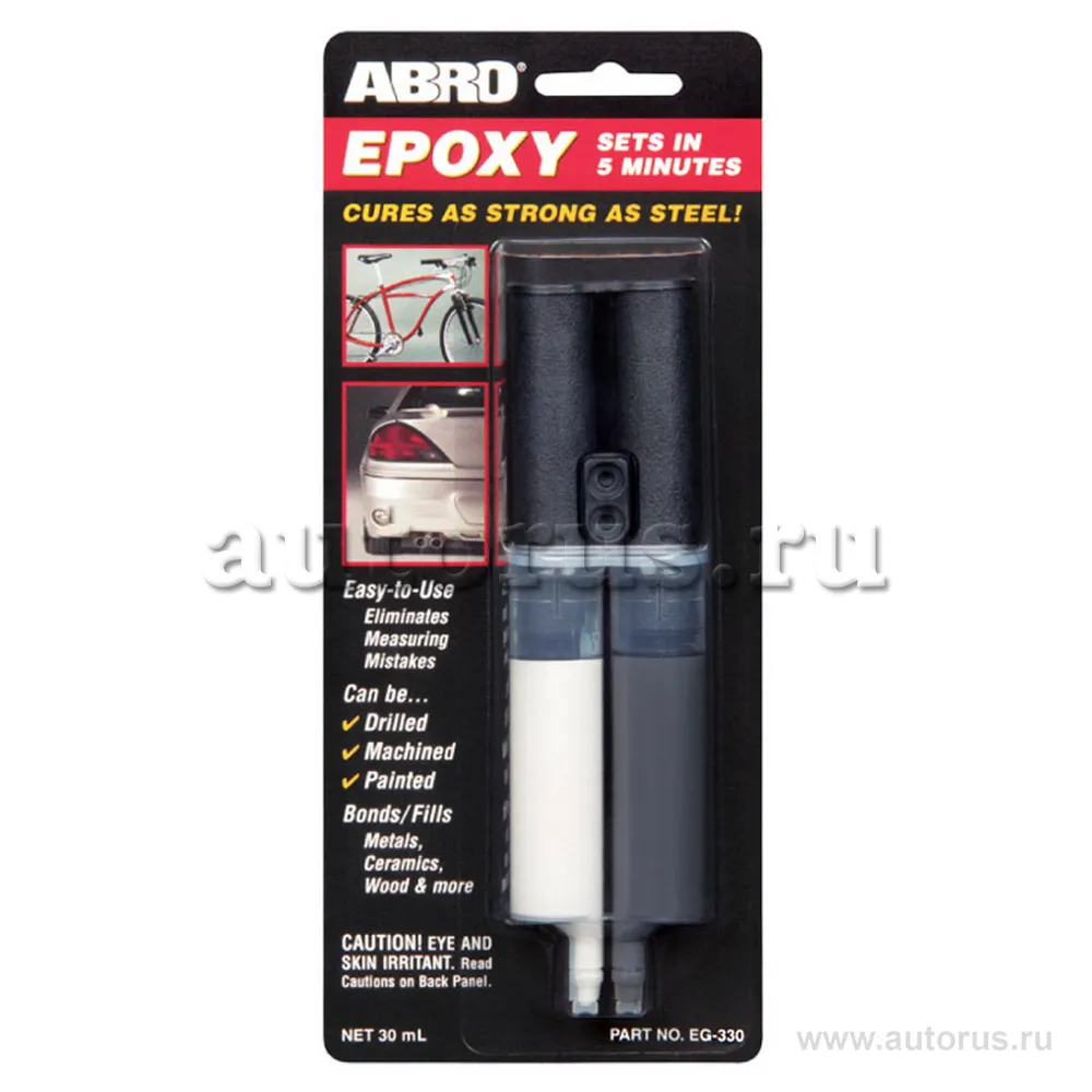 Клей эпоксидный 330 в шприцах 30 мл. ABRO EG-330 ABRO EG-330