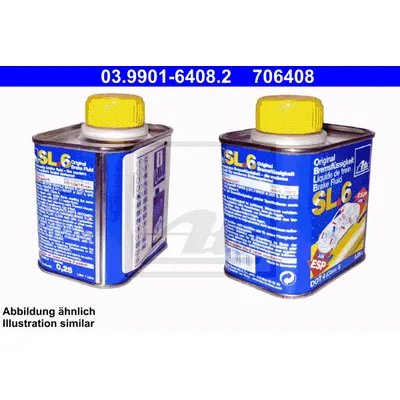 Жидкость тормозная ATE Brake Fluid SL.6 DOT4 250 мл 03.9901-6408.2