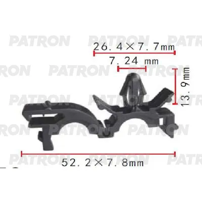 Клипса пластмассовая GM применяемость: держатель многоцелевой PATRON P37-1712