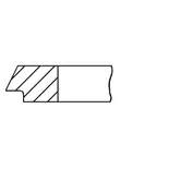К-кт колец поршневых PEUGEOT BOXER(2.4D) 94-02, CITROEN JUMPER(2.4D) 94-02, GOETZE 0811240000