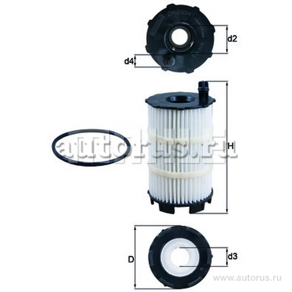 Фильтр масляный KNECHT/MAHLE OX350/4D
