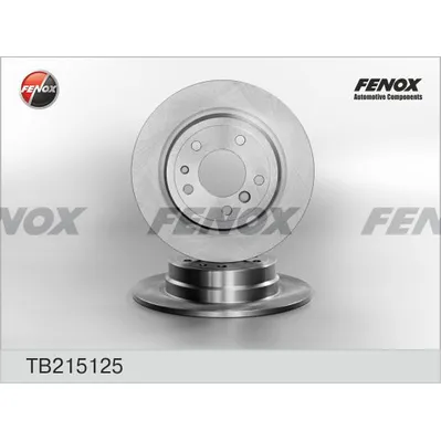 Диск тормозной BMW E34 88-97 задний D=300 мм. FENOX TB215125