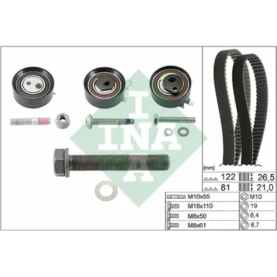 Ремкомплект ГРМ AD VW AAT,AEL,AAB,AAF INA 530 0484 10
