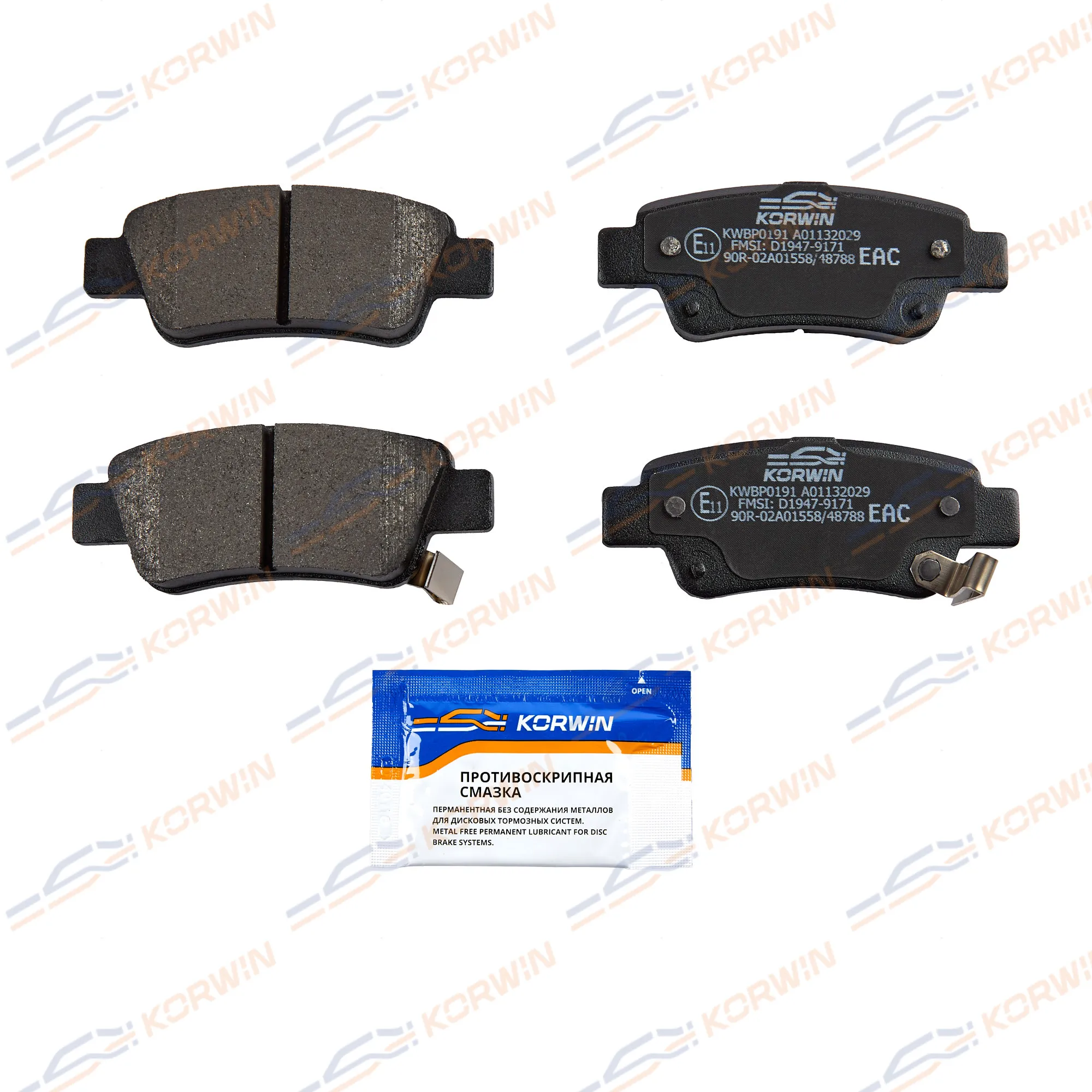 Колодки тормозные зад. Honda CR-V III-IV (RE/RM) 06- KORWIN KWBP0191