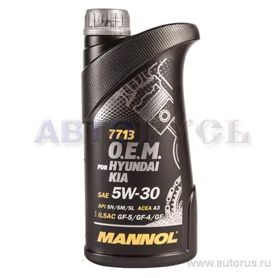 Масло моторное 5W30 MANNOL 1л синтетика 7713 O.E.M. for Hyundai Kia SNSMSL .
