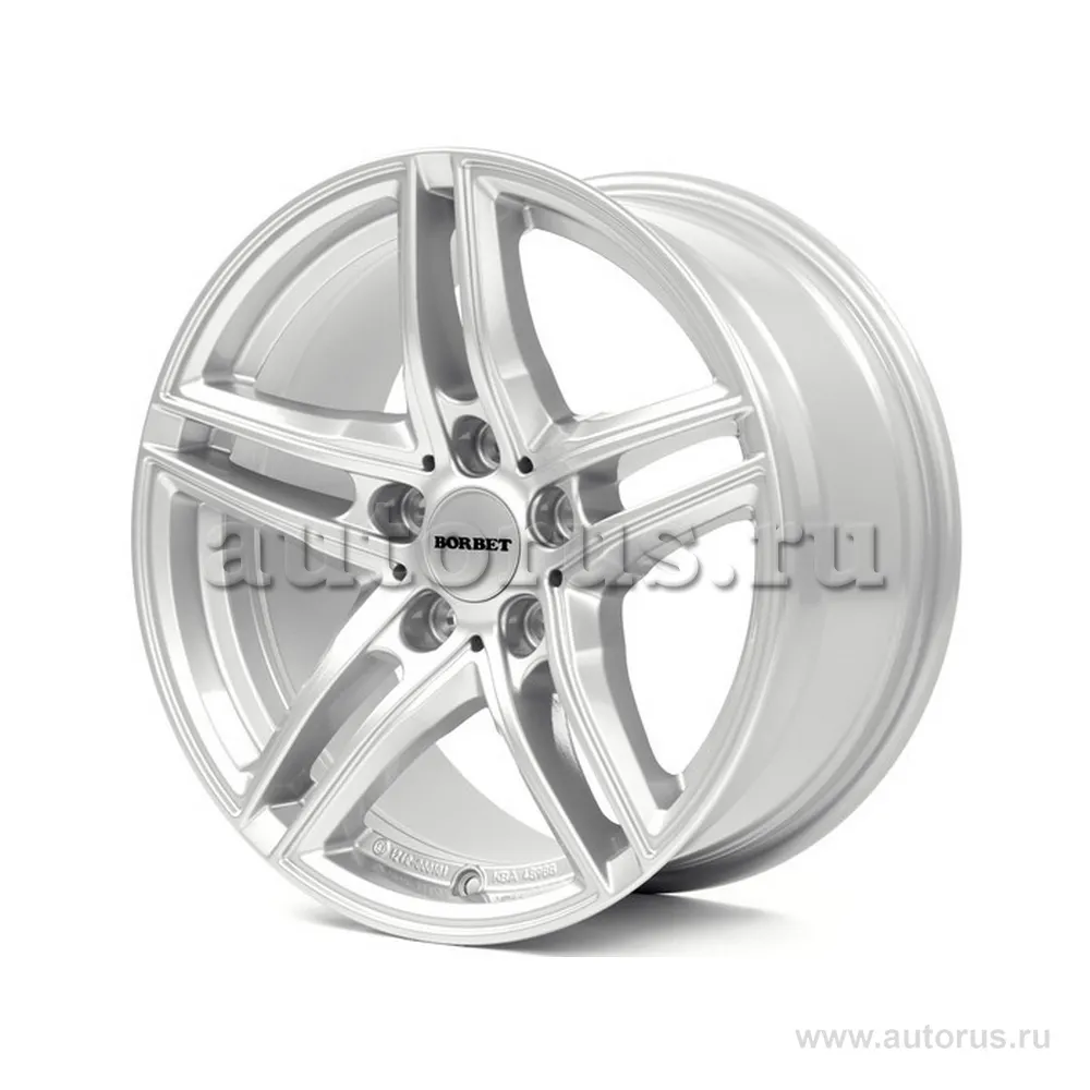Диск литой R17 7.5J 5x120/72.5 ET35 BORBET XR Brilliant Silver 8138570