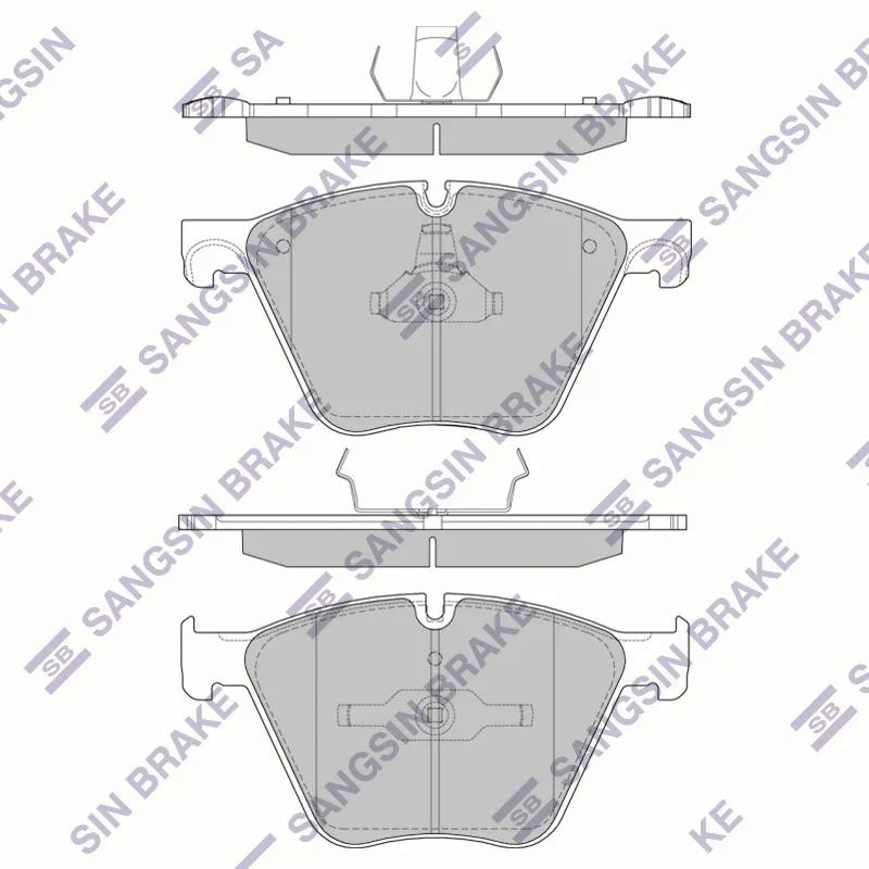 Колодки тормозные BMW X5(E70) 10- X6(E71) 08- передние HI-Q SP2395