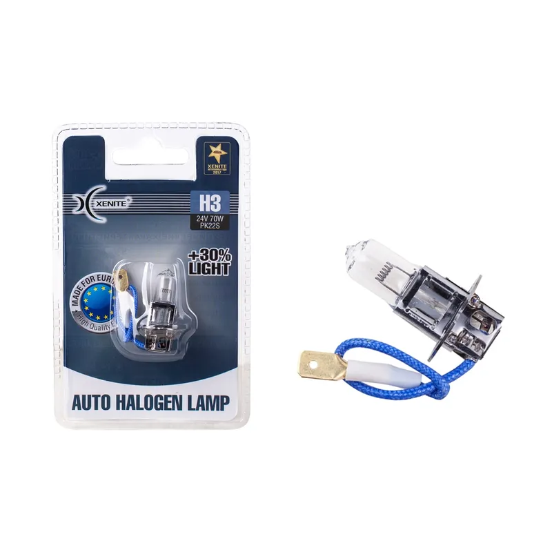 Лампа галогеновая H3 Pk22s 24v 70Ww (1шт) XENITE 1007135
