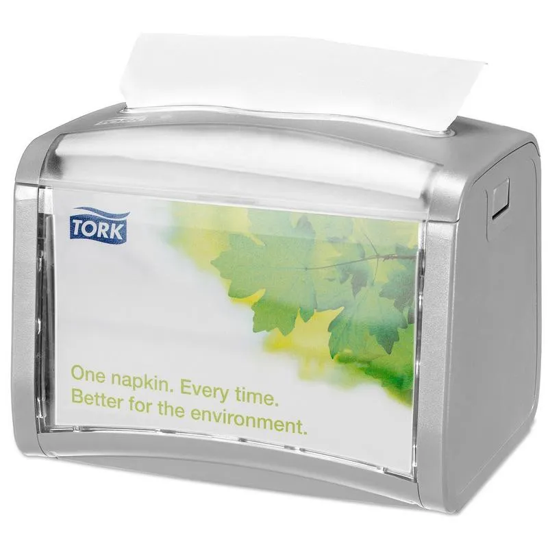 Диспенсер для салфеток Tork Xpressnap N4 настольный 272613 серый 410319
