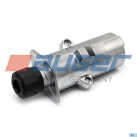 Разъем электрический прицепа (вилка) 7 полюсов 24V (клеммы) ISO1185 (Type N) (метал.) AUGER 52521