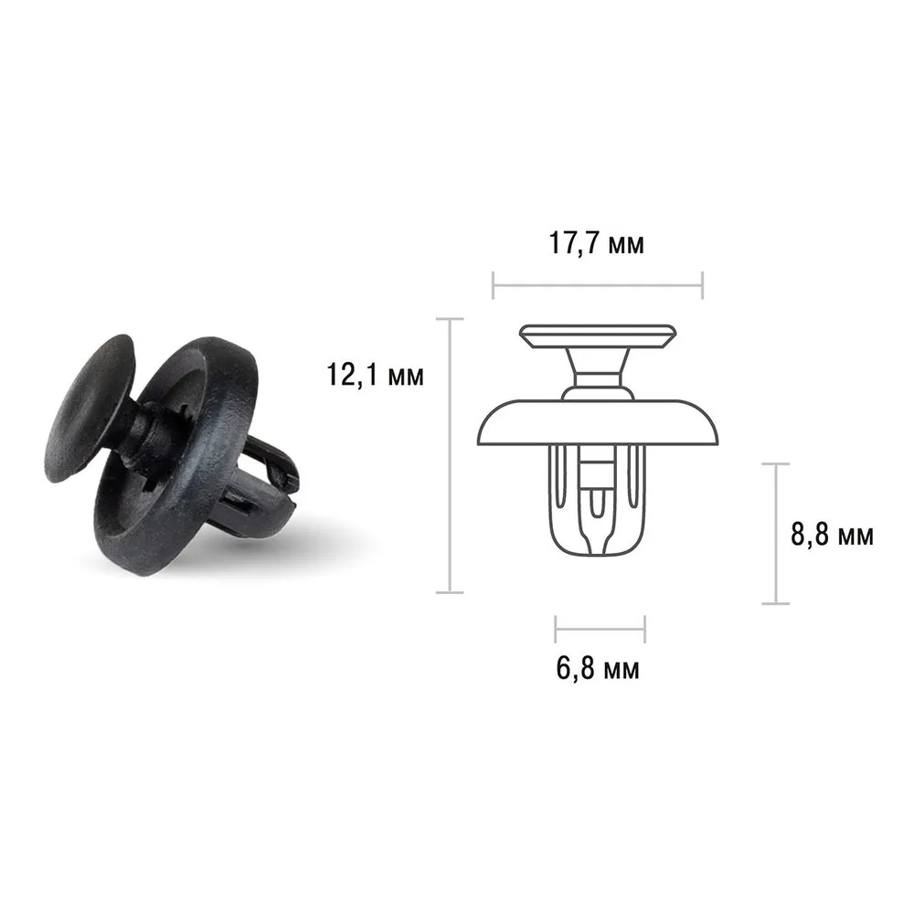 Клипса TOYOTA 067 SKYWAY 9046710183 SKYWAY S05601067