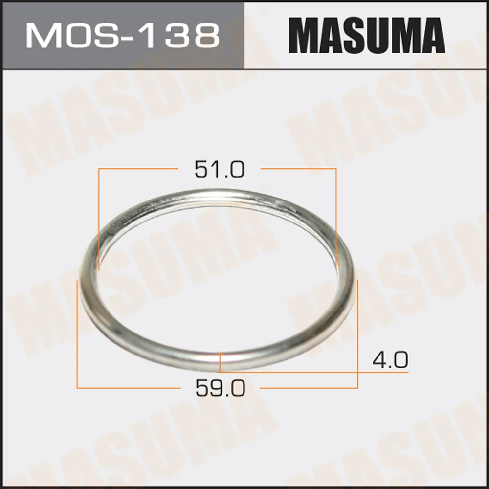 Кольцо глушителя метал. 51x59.4 MASUMA MOS138