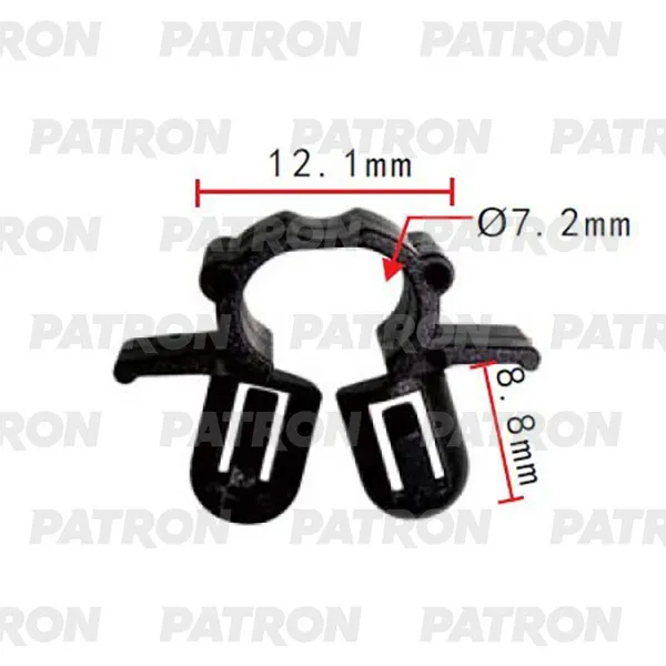Держатель трубки пластмассовый PATRON P37-2103