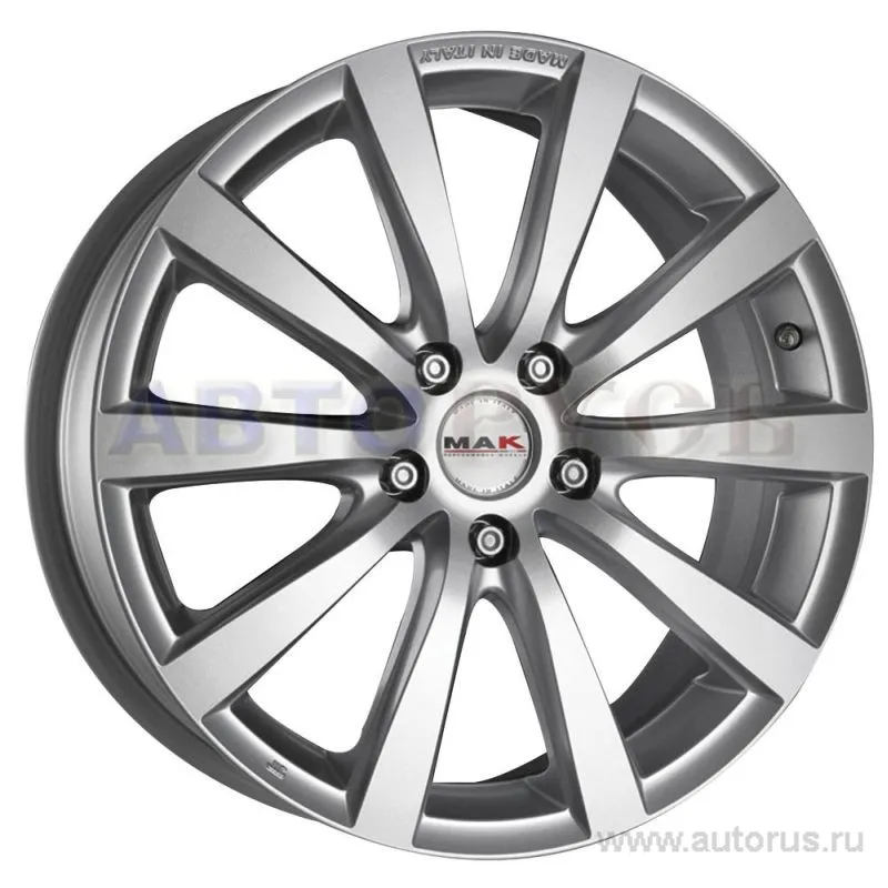 Диск литой R17 7J 5x114.3/66.1 ET49 MAK Iguan L Hyper Silver F7070ILHS49FN3X