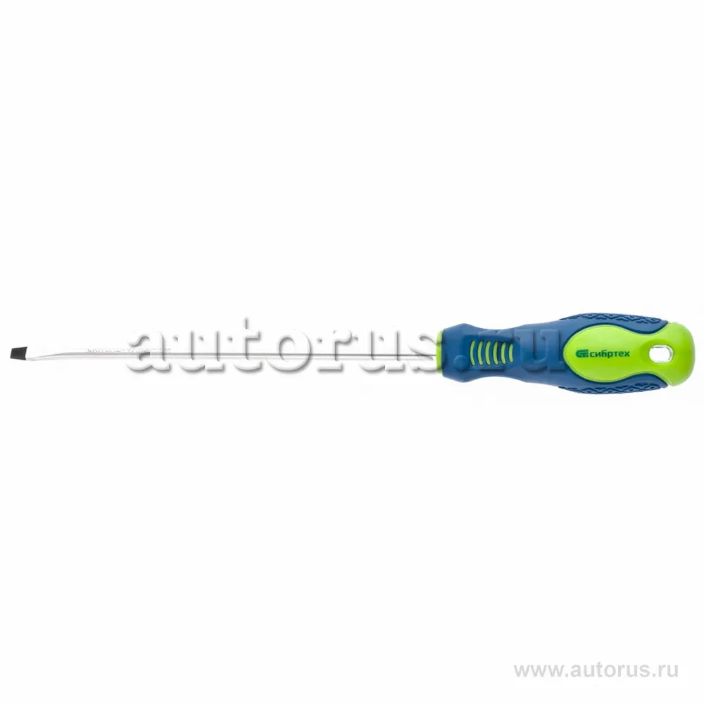 Отвертка, SL4x150 мм, CrV, двухкомпонентная рукоятка СИБРТЕХ 11863