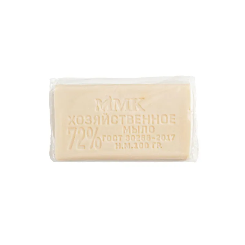 Мыло хозяйственное 72 в прозрачной обертке флоупак 100 гр. МКХ0621 1648309