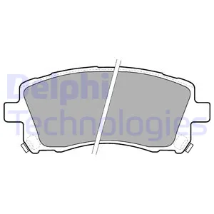 Колодки дисковые п. subaru forester 2.0 02 legacy2.5i 4wd 96-99 DELPHI LP1663