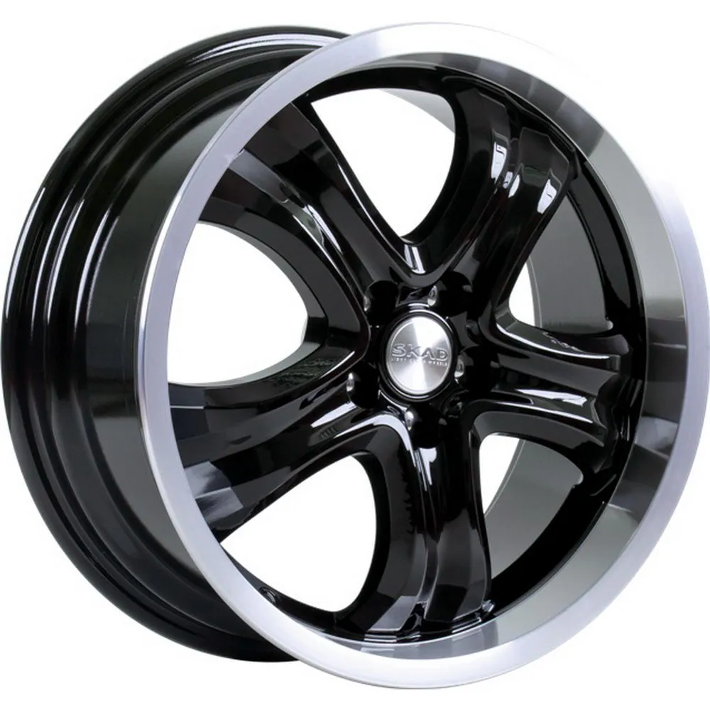 Диск литой R17 7.5J 5x112/66.6 ET45 СКАД Wolf алмаз антрацит 185 07 20