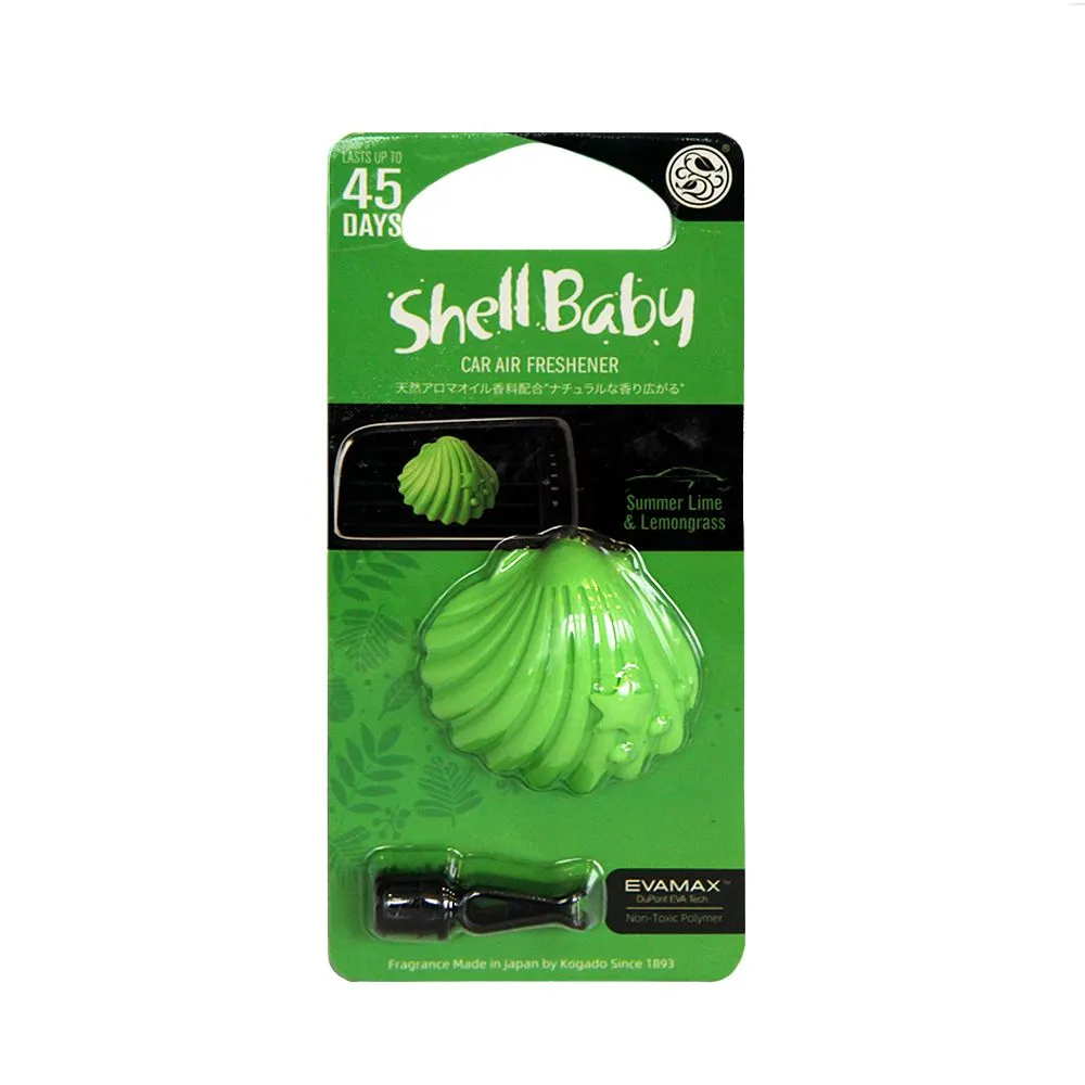 Ароматизатор полимерный Kogado Shell Baby на кондиционер Summer Lime&Lemongrass KOGADO 3246