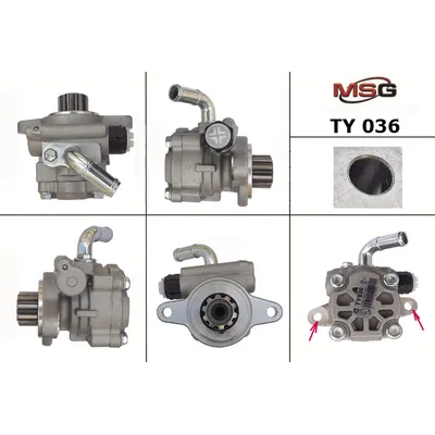 Насос гидроусилителя руля TOYOTA HILUX 05-,HILUX III пикап 05-,LAND CRUISER 02-10,LAND CRUISER PRADO MSG TY036