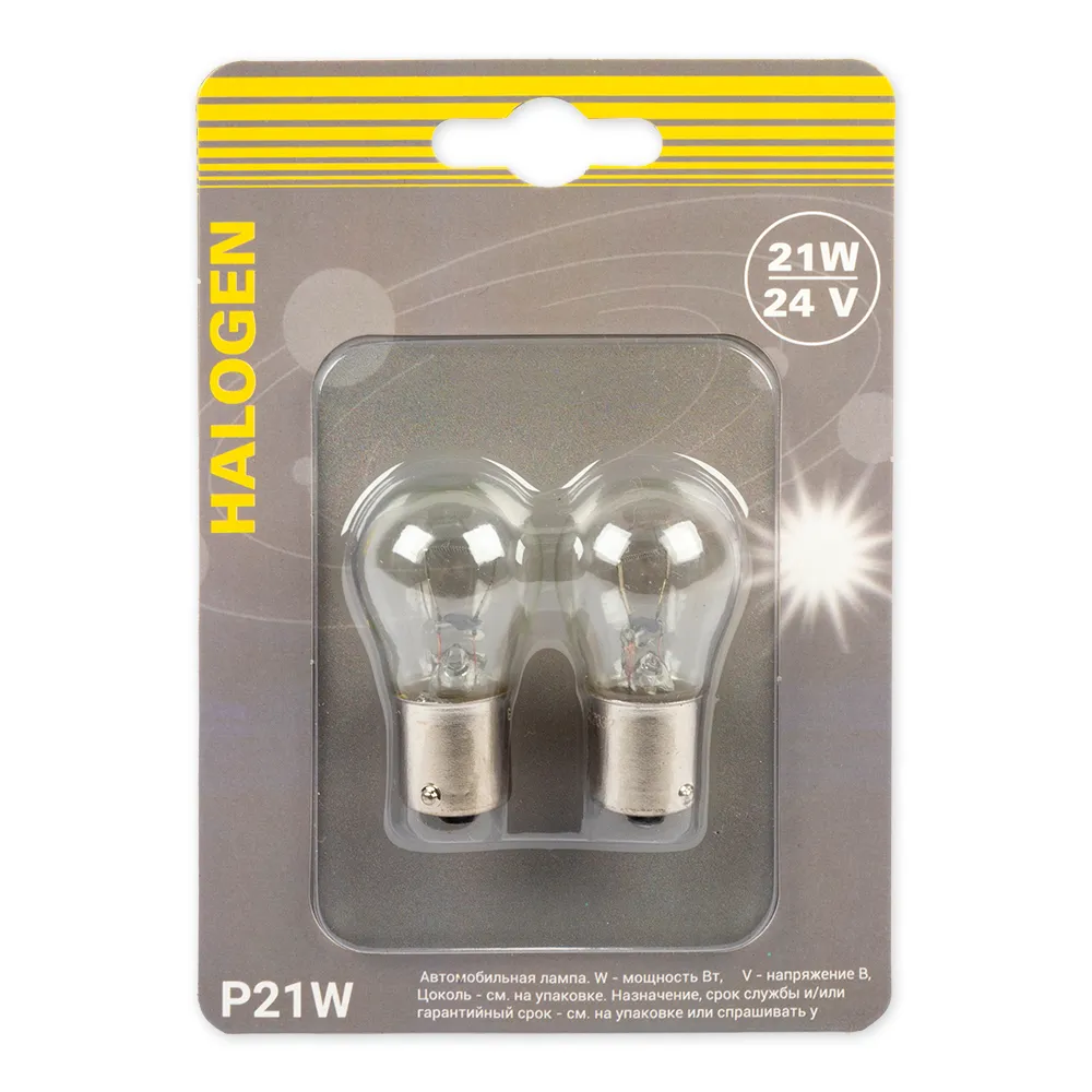 Лампа P21W 24v21w (BA15s) блистер- 2шт.  GANZ GIP06071
