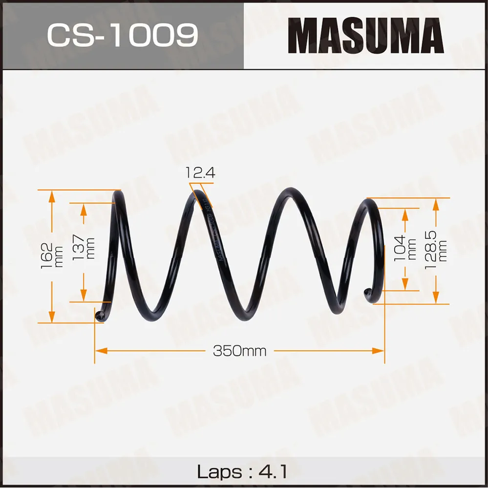 Пружина передняя TOYOTA COROLLA MASUMA CS-1009