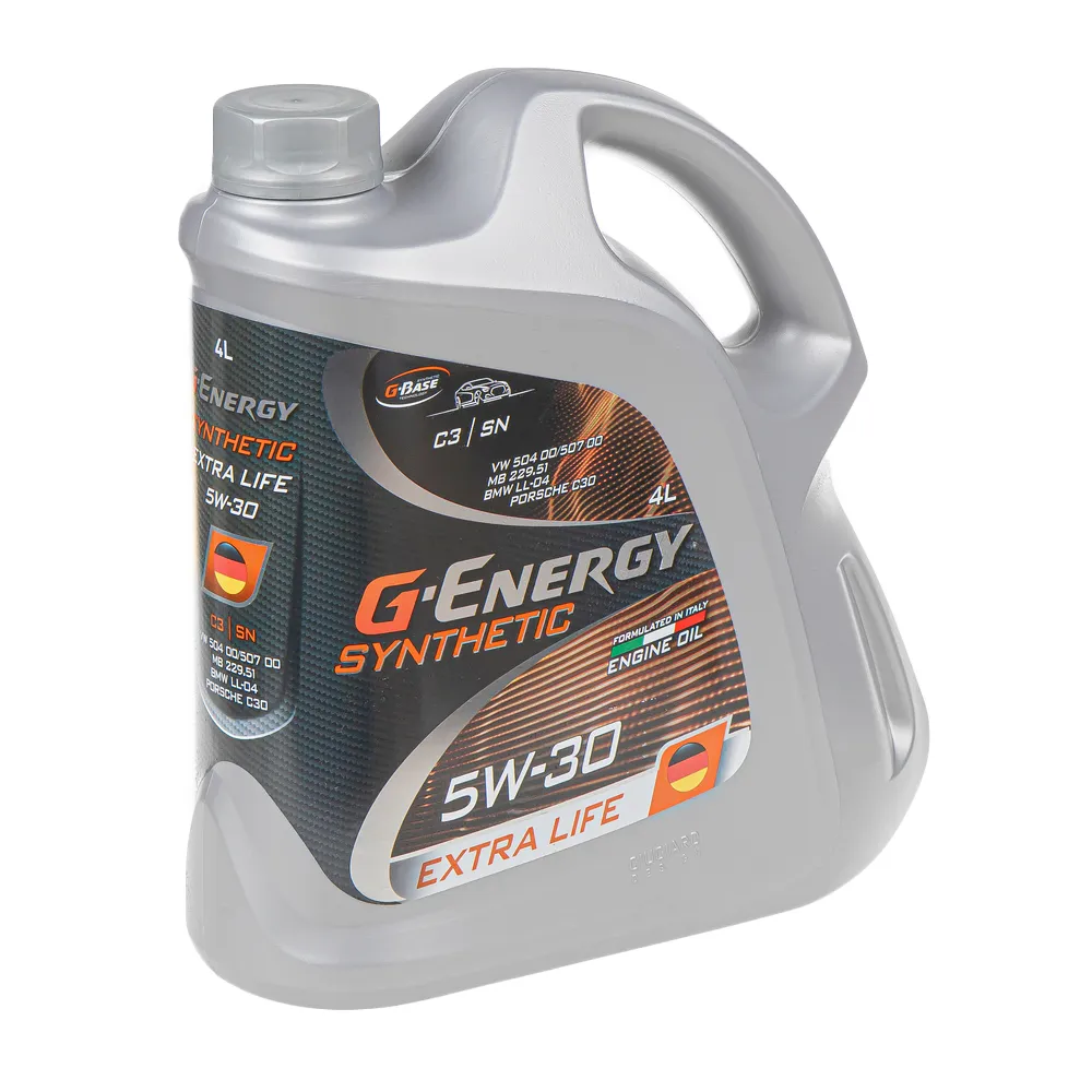 Масло моторное G-Energy Synthetic Extra Life 5W-30 синтетическое 4 л 253142480