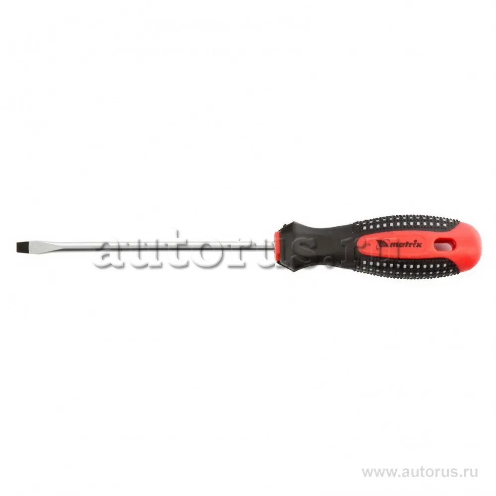 Отвертка Fusion, SL4, 0x100 мм, CrV, 3-х компонентная рукоятка anti slip MATRIX 11412