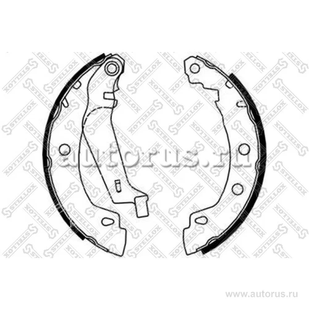 Колодки барабанные задние Chery Amulet/ QQ/Tiggo, Audi 80 89-94, VW STELLOX 731 100-SX