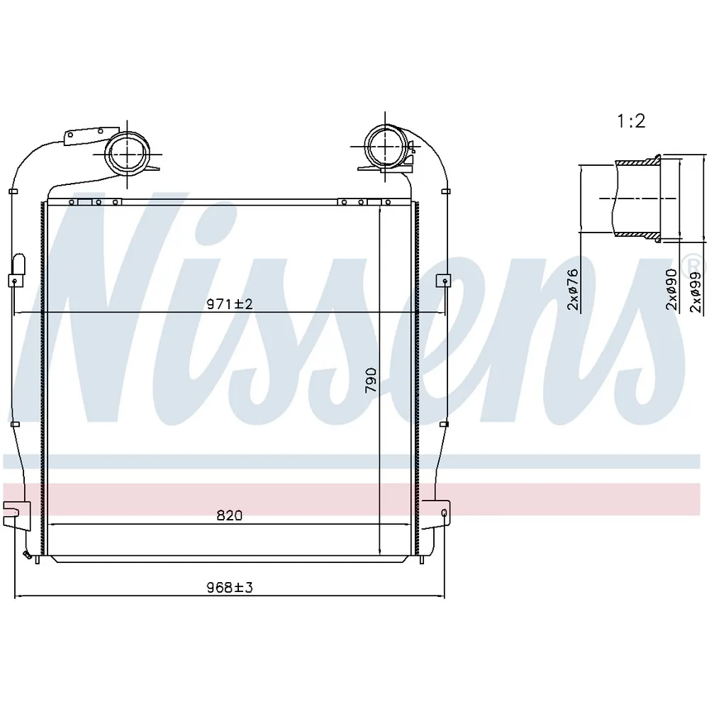 Интеркулер Scania G NISSENS 97080