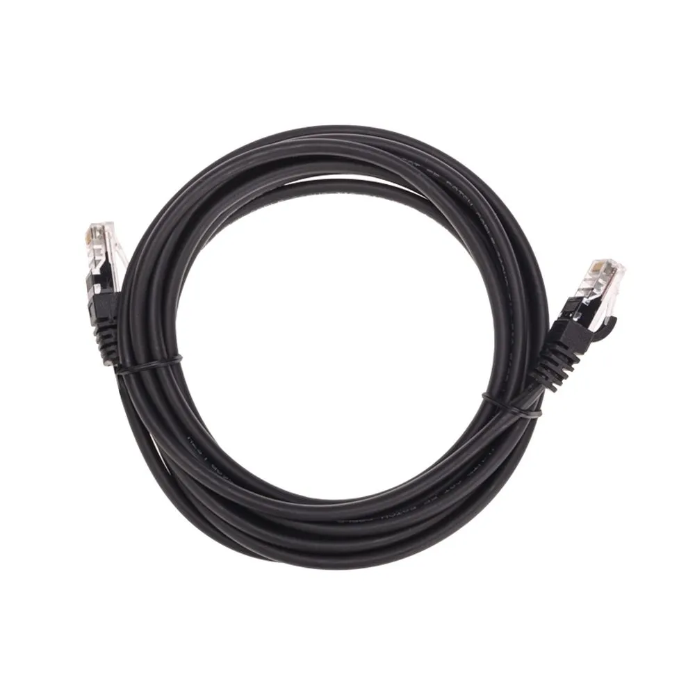 Патч-корд U/UTP, CAT 5e, RJ45-RJ45, 26AWG, LSZH, черный, 3м REXANT 02-0102-3