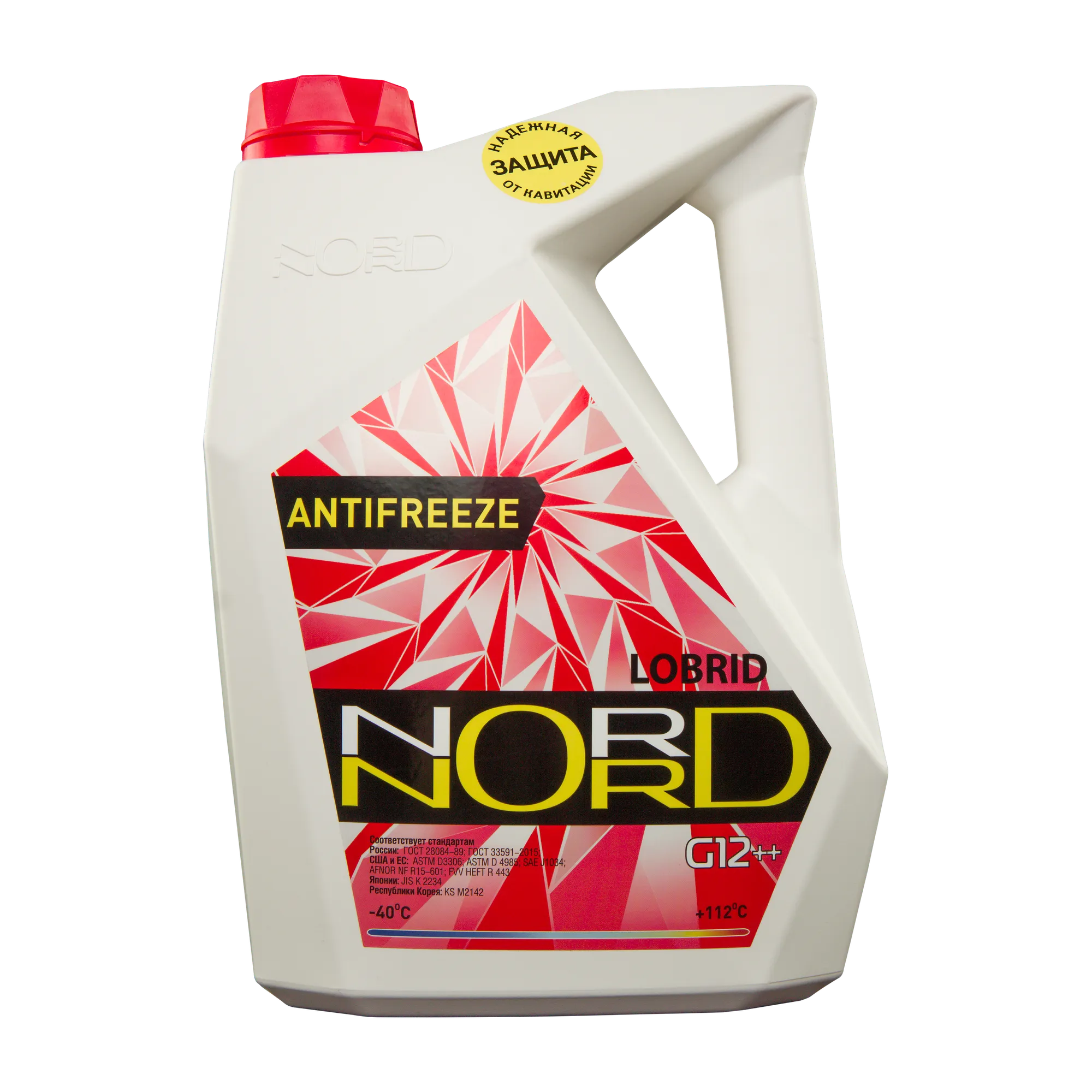 Антифриз NORD High Quality Antifreeze готовый -40C красный 5 кг NR 20249