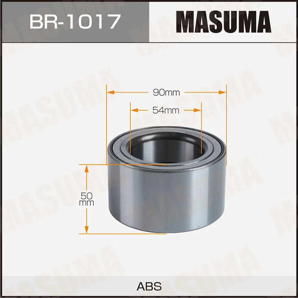 Подшипник ступичный, MERCEDES-BENZ M-CLASS (W164) 05-11 front/rear MASUMA BR-1017