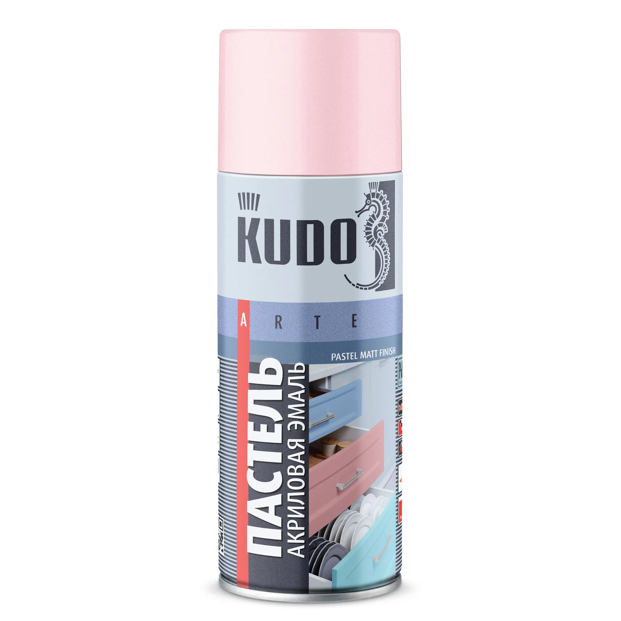 Эмаль универсальная акриловая пастельная розовая KUDO KUDO KUA101