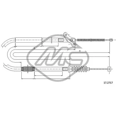 Трос ручника SUZ TROOPER SWB SX-LH Metalcaucho 82020