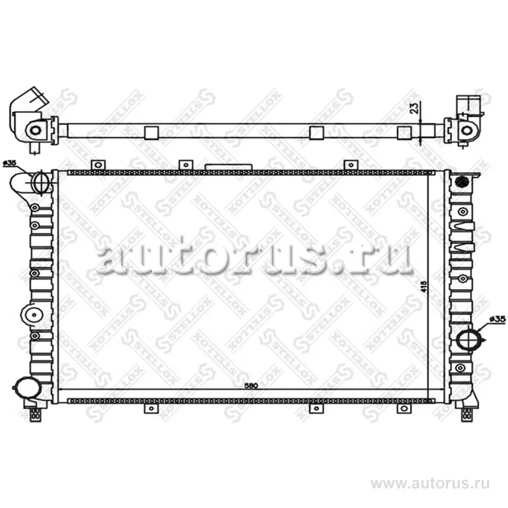 Радиатор системы охлаждения Alfa Romeo 156 1.9-2.4JTD 97-06 STELLOX 10-25488-SX