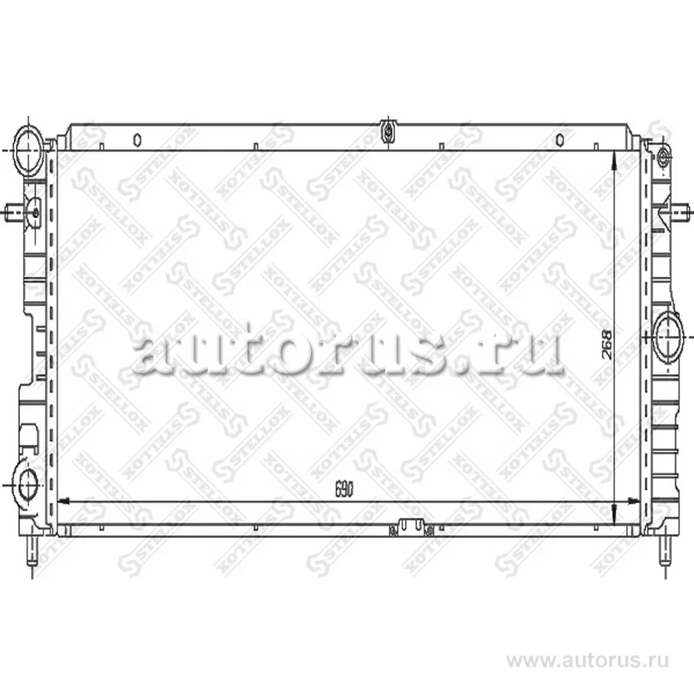 Радиатор Opel Corsa A 1.6i/GSi 88-93 STELLOX 1026007_SX