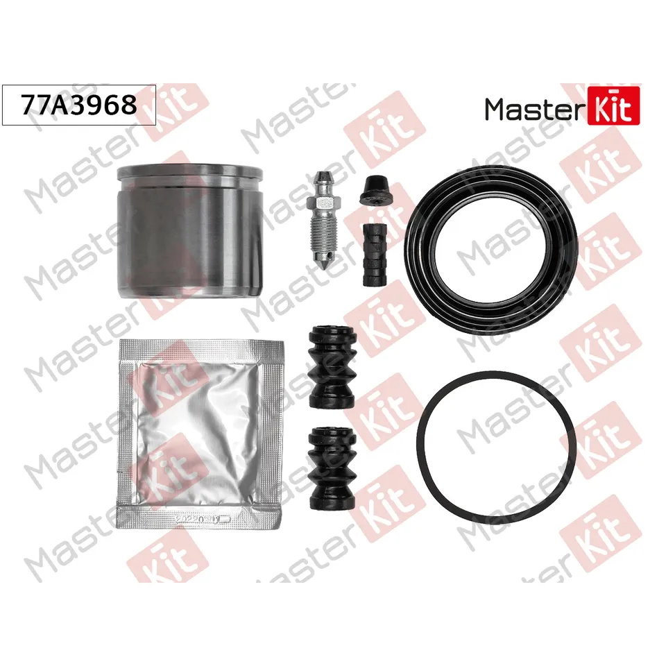 Ремкомплект тормозного суппорта+поршень Suzuki ALTO (FF) 2004 - 2009 MASTERKIT 77A3968