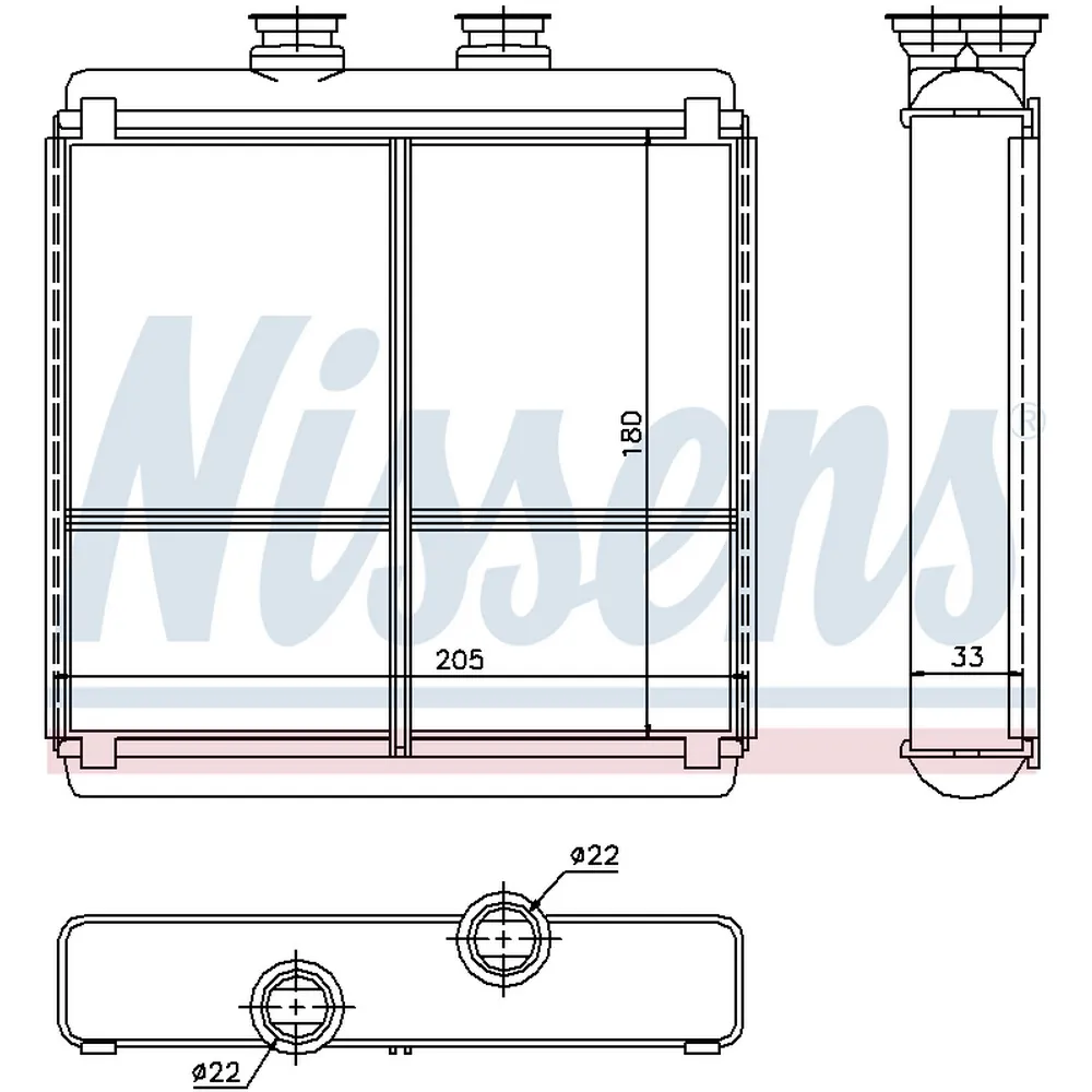 Радиатор печки MERCEDES W204, W212, X204 72042