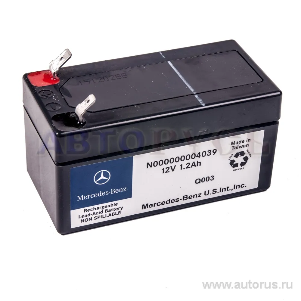 Аккумулятор MERCEDES-BENZ STANDARD 1 А/ч обратная R+ 120x50x50 EN12 А