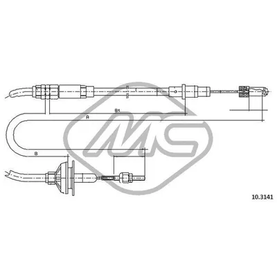 Трос сцепления VW GOLF GTI MANUAL Metalcaucho 83633